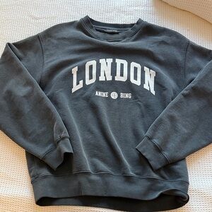 ☀️🌴Anine Bing Dark Gray Crewneck Sweater